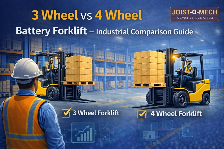 3 Wheel vs 4 Wheel Battery Forklift – Industrial Comparison Guide